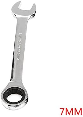 Dpolrs 6mm-32mm Gear Wrench Chrome Vanadium Steel Metric Fixed Head Ratchet Spanner Hand Tools
