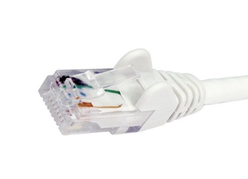 World of Data 15m WHITE CAT5E (enhanced) Network Cable - Ethernet - LAN - Patch - Internet - Broadband - Router - Hub - Modem -10/100