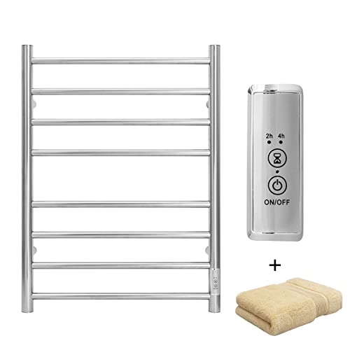 KEG Towel Warmer Wall Mounted with Built-in Timer 8 Bars Electric Stainless  Steel Heated Towel Racks for Bathroom, Hot TW-8-PC Towel Warmer 8 bars  polish chrome in Kuwait | Whizz Towel Warmers