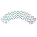 AllyDrew Standard Size Chevron Cupcake Wrappers (Set of 20), Blue