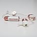 Zipbuds 26 Bluetooth Wireless Custom Fit in-Ear Headphones: HD Stereo Sound Waterproof Sweatproof 15-Hour Supercharged Battery (White & Rose Gold)