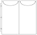Totally-Tiffany Scrap Rack Basic Storage Pages, Vertical Double, 10-Pack