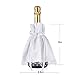 ULA Wine Bottle Cover-Tuxedo and White Dress Wedding Gifts for Bride and Groom,Bridal Shower Gifts,Newlywed Gifts,Couples Gifts,Wedding Decoration (White Evening Dress)