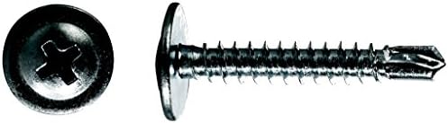 (10000) #8 X 1/2" Phillips Modified Truss Head (K-Lath) Self-Drill Screw Black Phosphate DP 2 Bulk Box
