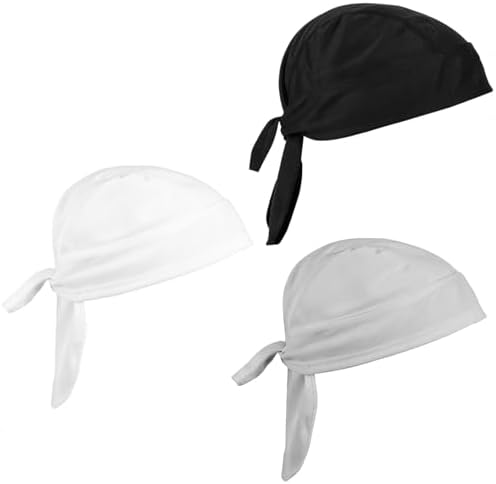 Pre-Tied Headwrap Visor Hat Skull Cap Lightweight Stretch Sun Protection Amazon.com: Sun Hat Visor Headwrap Pre Fitted Bandana Tied  main image 4