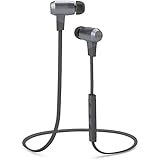 Optoma NuForce BE6i Wireless Bluetooth Headphones with aptX, AAC and Long Battery Life, Grey
