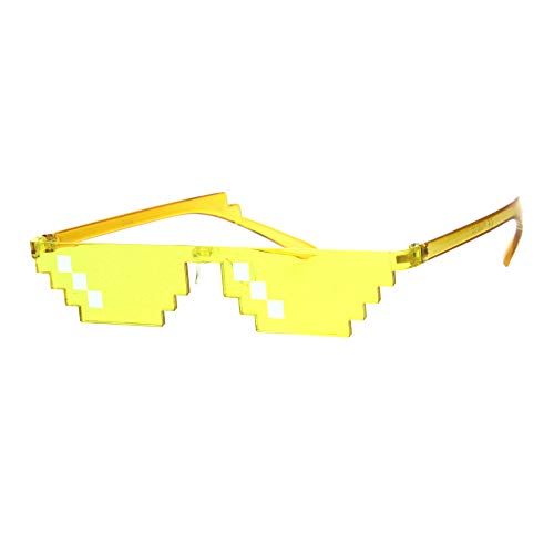 Thug Life Sunglasses Pixel Gangster Gangsta Life Funny Novelty Shades Colors
