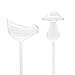 winemana 2 Pack Plant Watering Bulbs Glass Self-Watering Stakes Water Globe Automatic Irrigation Device for Indoor & Outdoor Plants, Bird & Mushroom