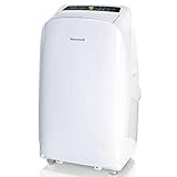 Honeywell 14000 Btu Portable Air Conditioner with Heat 4 in 1 Multi-Functional, Dehumidifier & Fan for Rooms Up to 550-700 Sq. Ft with Remote Control, HL14CHESWW
