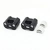 Asduaro Stuurwiel voor motorfiets, 1 paar, 22 mm, 28 mm, universeel, voor motorfiets en motorfiets, aanpassing, zwart