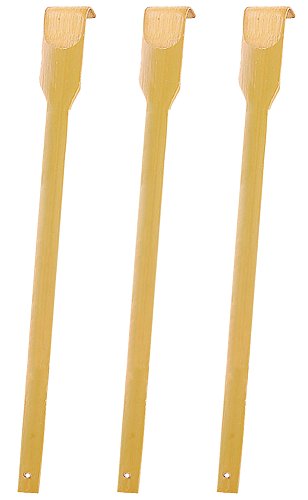 Back Scratcher, 3 Piece 17" Strong Sturdy Self-Massager Therapeutic Bamboo Wooden Back Scratchers for Scratchi