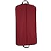 WallyBags 40 Inch Suit Length Garment Bag, Red, One Size