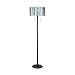 Serena D'italia Tiffany Style Lamps, Blue Contemporary Floor Lamp, Mosaic Stained Glass Lamp and Bronze Finish Base, Double Pull Chain (Blue, White, Yellow)