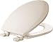 BEMIS 500EC 346 Toilet Seat with Easy Clean & Change Hinges, ROUND, Durable Enameled Wood, Biscuit/Linen primary