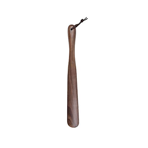 Heycell Walnut Wood Shoe Horn Shoehorn with Long Handle, 15 Inches (Walnut)