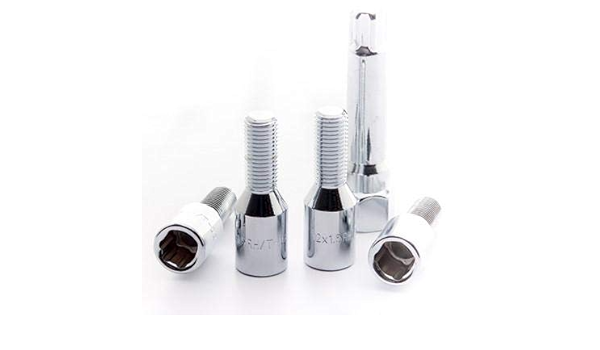 Japan Racing 4 Tornillos antirrobo cromados 12 x 1,25 L226 ...