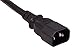 CableLeader 14 inches (1.1ft) IEC320 C14 to Dual C13 Power Extension Cord Splitter, 16 AWG, SJT, 13A/250V, UPS Server Y Splitter, Y Cable, UL Listed, Black