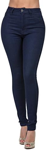 High Waisted-Rise Colored Stretch Skinny Destroyed Ripped Distressed Jeans for Women Olive Mustard RED