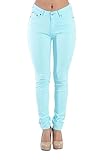 High Waisted Colored Ripped Skinny Pants RJH370 - N7
