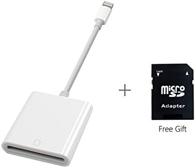 SD Card Camera Reader, EMESOL 2 IN 1 iPhone SD Card Reader Lightning and Micro USB Android Card Reader Apater