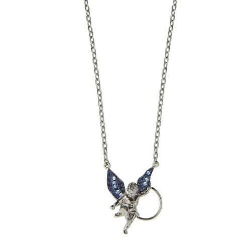 1928 Jewelry Silver-Tone Guardian Angel Eyeglass Holder/Id Badge Holder Necklace