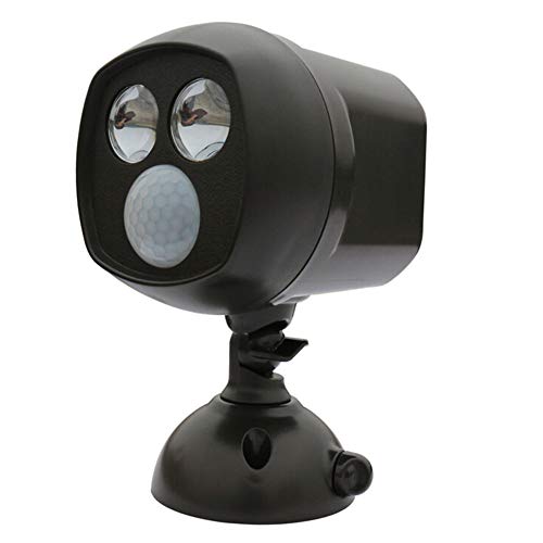 yodaliy Waterproof Security Lights with Motion Sensor 30W Super Bright 450 Lumen LED Spotlight Battery Induction Lamp Wireless Intelligent LED PIR Floodlight Fitting for Garden,Garage,Pathway ect