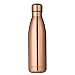 king do way 17oz Double Wall Vacuum Cool Insulation Stainless Steel Water Bottle Leak- Proof and No Sweating Perfect for Summer Outdoor Sports Camping Hiking Cycling (Shining-Rose Gold)