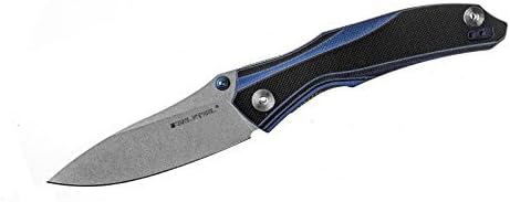 Real Steel RSK E802 Horus '101 safety' liner lock folding knife ball bearing system (Black/blue)