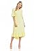 iconic luxe Women's Premium Knit Cropped Bell Midi Dress