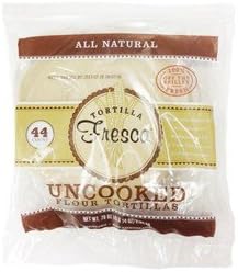 Uncooked Flour Tortillas Fresca 8 Inch 44 Count In Pack