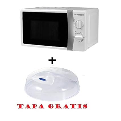 Microondas Jocel JMO011404, 20 L, 800 W, Blanco + tapa para micro ...