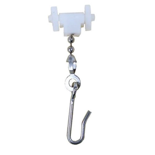Standard Curtain Hook Carrier Rollers for Hospital Cubicle Curtain
