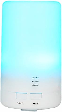 Essential Oil Diffuser, Walkas 100ml Aroma Essential Oil Cool Mist Humidifier with Adjustable Mist Mode,Waterless Auto Shut-off and 7 Color LED Lights Changing for Home Office Baby Yoga