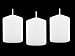 3 X 4 Inch Pillar Candles Set of 12 Bulk Event Pack Round Unscented Premium Wax White Pillar Candles for Wedding, Spa, Party, Birthday, Holiday, Bath, Home Decor (3X4 White)