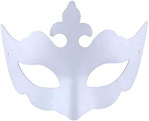 Mysterious Diy Black White Adult Plastic Masquerade Ball Mask