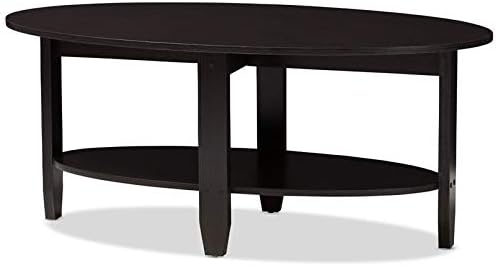 Baxton Studio Ancelina Coffee Table in Wenge Brown