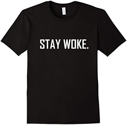 Men's Stay Woke Shirt Medium Black