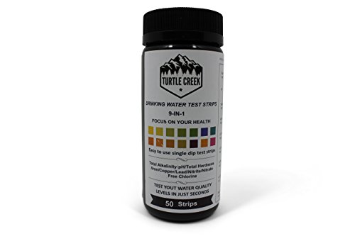 Turtle Creek Water Test Kit - Water Test Strips - 9 in 1 Water Test Kit - Water ph Tester - Water Hardness Test Kit