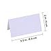 Supla 100 Pcs Table Name Place Cards Blank Place Cards White Table Tent Cards Table Name Tags Table Card Seating Cards -3.5