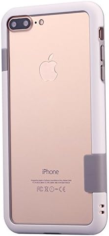 iPhone 7 plus Case, Slim Fit Protective Bumper Soft TPU Frame Case Cover All Side Protection for iPhone 7 plus 5.5 Inch (White+White)