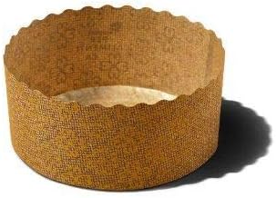 Panettone Paper Molds by Ecobake | Paper Souffle Cups and Paper Muffin Cups | Versatile Design | Non Stick, Microwave Safe, Freezer Safe | Size W3.54" x H1.57" 100gr | (25 Pieces)