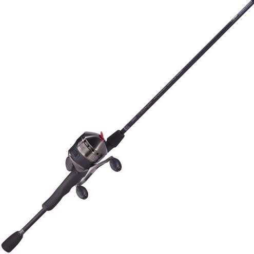 Zebco 33 Max Black Atac Medium Heavy Spincast Combo (2-Piece), 6.6-Feet
