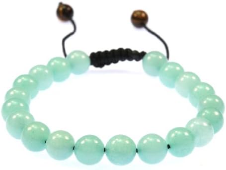 Fashion Jewelry Aqua Green Created-quartz Gemstone Bracelet - Good for Healing and Energy - 91020