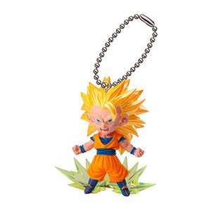 Dragonball Z UDM BURST 04 Gashapon Keychain Figure 1.5"- Super Saiyan 3 Goku
