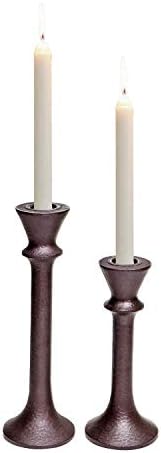 GiveU Rustic 2 Pack Candlestick Decorative Taper Candle Holder