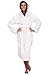 Alexander Del Rossa Womens Turkish Terry Cloth Robe, Thick Hooded Bathrobe, Small-Medium White (A0105WWHMD)