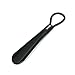 20/12 inch Shoe Horn with Loop (2 pack) - Long & Short Handled Shoehorn (Black)