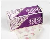 RIPS Grape Flavoured Cigarettes Rolling Papers - Pack of 24, 300 g, 24 Count (Pack of 1)