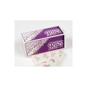 RIPS Grape Flavoured Cigarettes Rolling Papers - Pack of 24, 300 g