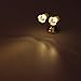 SODIAL(R) 1:12 Doll house Miniature LED Mini Double Headed Wall Lamp Light
